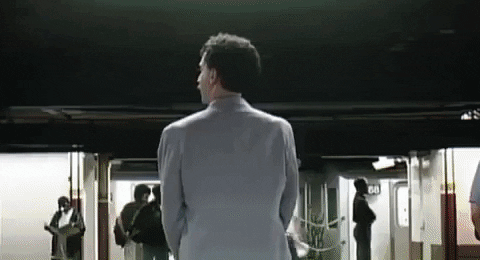 Sacha Baron Cohen Train GIF by filmeditor - Find & Share on GIPHY
