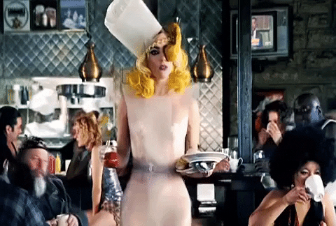 music video waitress GIF by Lady Gaga