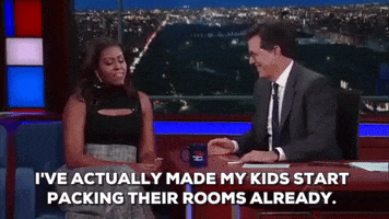 michelle obama packing GIF by Obama