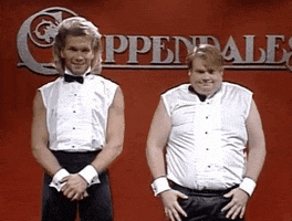 Stripping Chris Farley GIF by Saturday Night Live