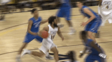 slam dunk vcu basketball GIF by VCU Athletics