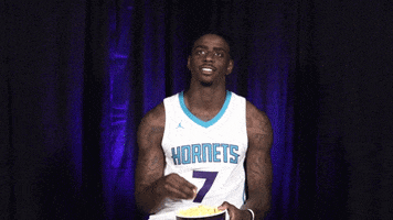 michael jackson wink GIF by Charlotte Hornets