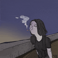 illustration smoking GIF by Daz