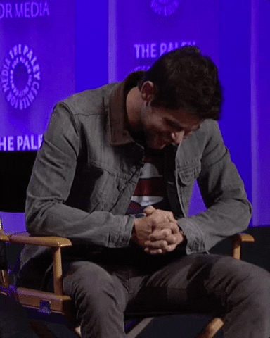 jeremy jordan laughing GIF by The Paley Center for Media
