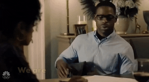 This Is US tv show Randall saying "We are perfectly imperfect" gif
