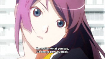 SaxTheTiger bakemonogatari araragi hitagi senjougahara GIF