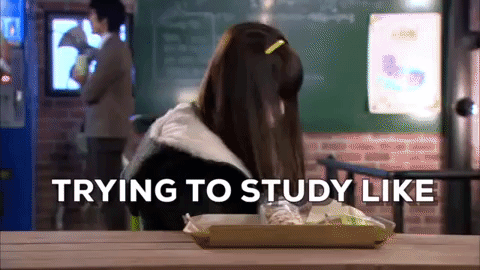 studying dream high GIF