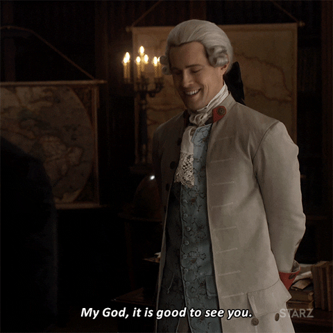 Happy To See You Season 3 GIF by Outlander