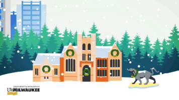 happy holidays panthers GIF by UW-Milwaukee