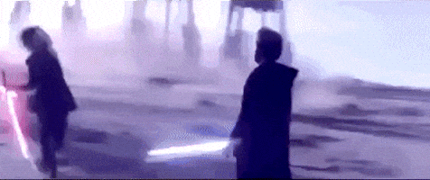 Star Wars Lightsaber Battle GIF