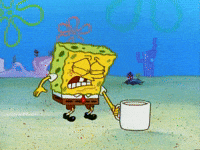 spongebob upset gif