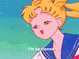 Tripping Sailor Moon GIF by MOODMAN