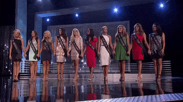 Contestants Hold Hands GIF by Miss America