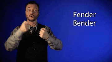 Fender bender asl GIF by Sign with Robert