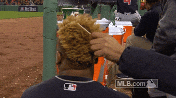 Combing Cleveland Indians GIF by MLB