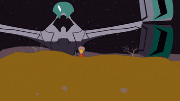 walking spaceship GIF by South Park 