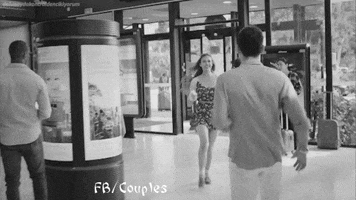 Couples #hug #airport GIF