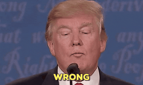 Wrong Donald Trump GIF by Election 2016 - Find & Share on GIPHY