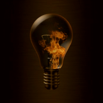 gabrielsanz loop 3d digital art fuego GIF