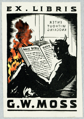 ex libris fire by GIF IT UP