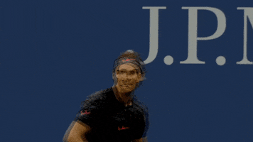 Excited Rafael Nadal GIF by US Open