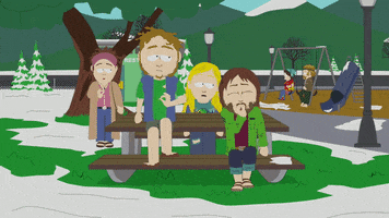 bench talking GIF by South Park 