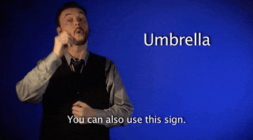 sign language umbrella GIF by Sign with Robert