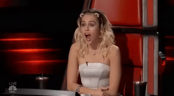Miley Cyrus Omg GIF by The Voice - Find & Share on GIPHY