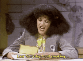 gilda radner last thursday i quit smoking GIF by Saturday Night Live