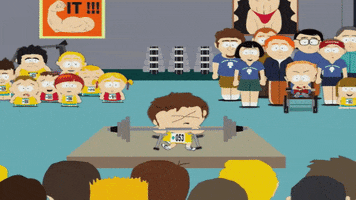 struggling weight lifter GIF by South Park 