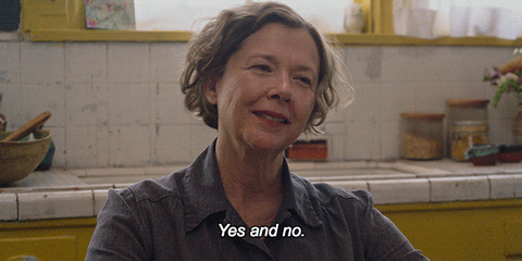 GIF: a24, not really, annette bening, 20th century women, mike mills, yes  and no GIF