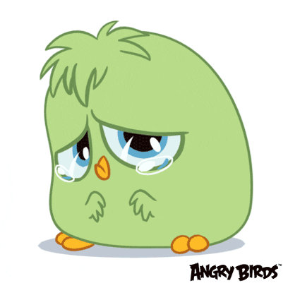 sad cry GIF by Angry Birds