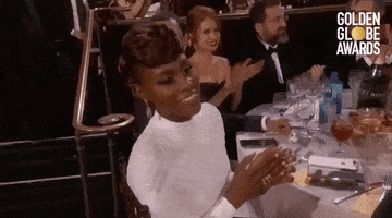 issa rae applause GIF by Golden Globes