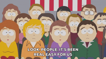 crowd staring GIF by South Park 