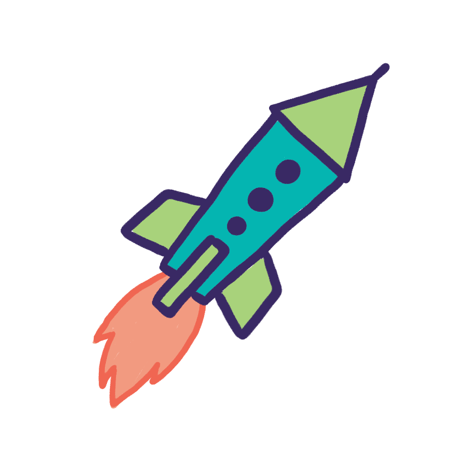 Blast Off Space Sticker for iOS & Android | GIPHY