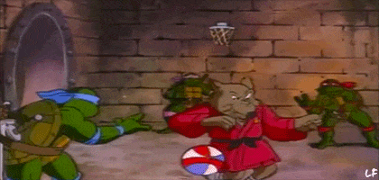Teenage Mutant Ninja Turtles Basketball GIF