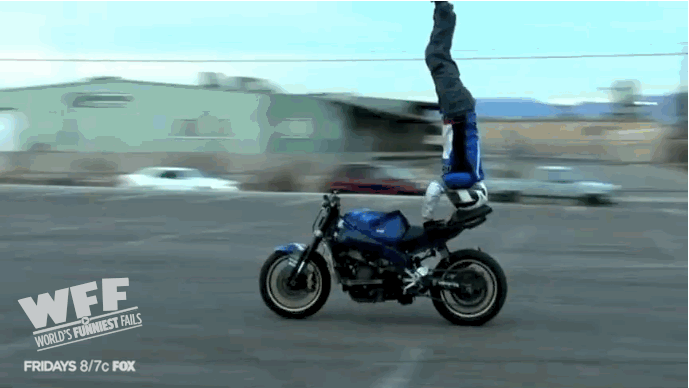 Motorcycle Fails GIF by World’s Funniest