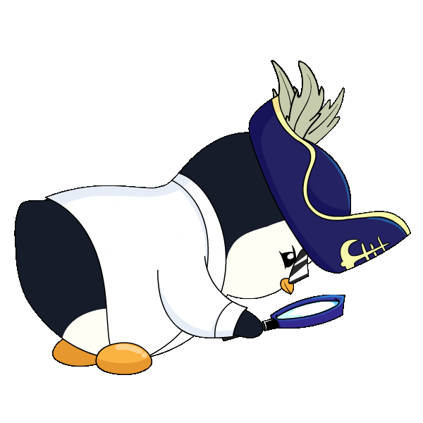 Penguin Looking Sticker by Pudgy Penguins