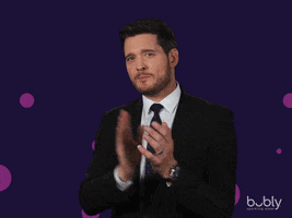 michael buble slow clap GIF by bubly