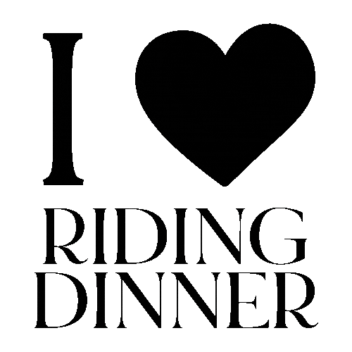 Riding Dinner Sticker