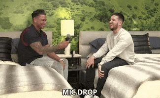 pauly d mic drop GIF by A Double Shot At Love With DJ Pauly D and Vinny