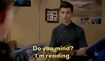 Currently Reading Sheldon Cooper GIF by CBS