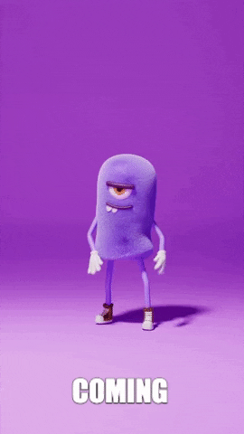 Smoufy_ dance purple walking on my way GIF