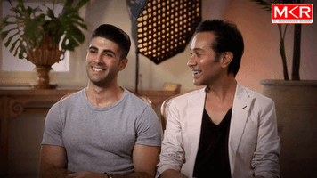 laugh mkrau GIF by My Kitchen Rules