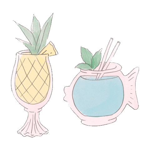 Fish Drinks Sticker by Hamilton Princess, Bermuda, A Fairmont Managed Hotel