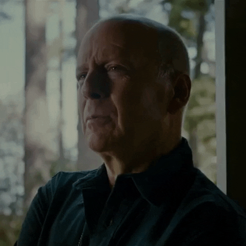 Bruce Willis Thinking GIF by VVS FILMS