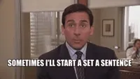 Michael says sometimes I’ll start a sentence and I don’t even know where it’s going, I just hope I find it along the way. Like an improv conversation, an improverasation. 