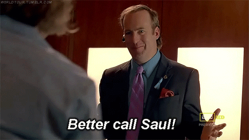 Image result for lawyer up Saul gif