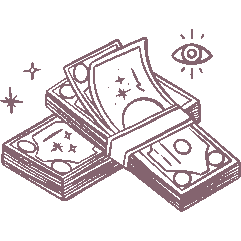 Money Sticker by Natalia Benson