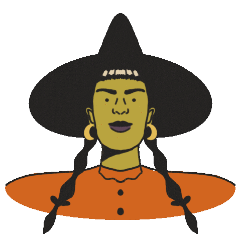 Trick Or Treat Halloween Sticker by Haley Tippmann